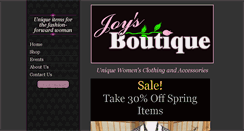 Desktop Screenshot of joys-boutique.com